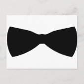 Carte Postale cravate arc noir (Devant)