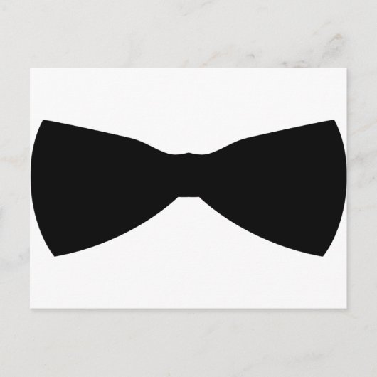 Carte Postale cravate arc noir (Devant)