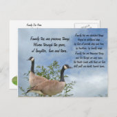 Carte postale Cravate famille (Devant / Derrière)