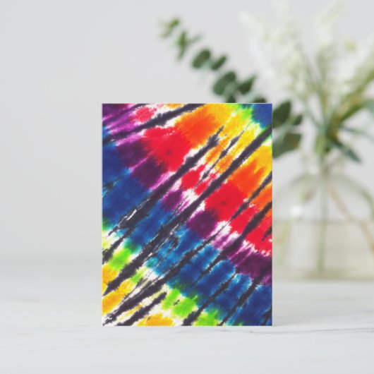 Carte Postale Cravate multicolore (Debout devant)