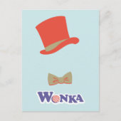 Carte Postale Cravate Wonka Top Hat & Bow (Devant)