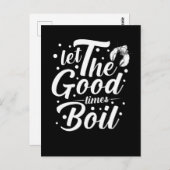 Carte Postale Crawfish boil Funny Crayfish Cooking Lobsters (Devant / Derrière)