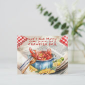 Carte Postale Crawfish Boil Let's Get Messy (Debout devant)