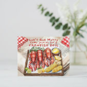 Carte Postale Crawfish Boil Let's Get Messy (Debout devant)