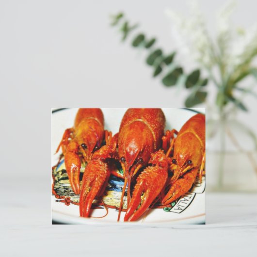 Carte Postale Crawfish Crawdads Éclair (Debout devant)