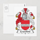Carte Postale Crawford Family Crest (Devant / Derrière)