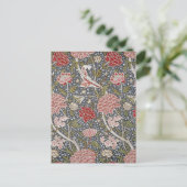Carte Postale Cray Floral Textile Motif William Morris (Debout devant)