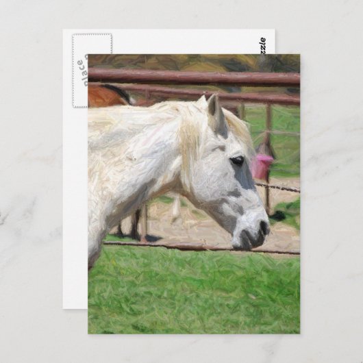 Carte Postale crayon blanc (Devant / Derrière)