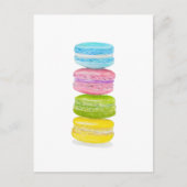 Carte Postale Crayon de couleur Macarons Pastel (Devant)