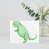 Carte Postale Crayon Dinosaur (Debout devant)