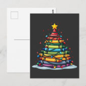 Carte Postale Crayon Noël Arbre Enseignant Noël Étudiant Noël (Devant / Derrière)
