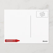 Carte Postale Crayons (Dos)