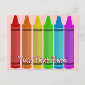 Carte Postale Crayons (Devant)