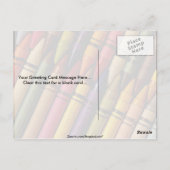Carte Postale Crayons (Dos)