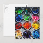 Carte Postale Crayons (Devant / Derrière)