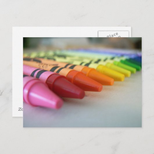 Carte Postale Crayons (Devant / Derrière)