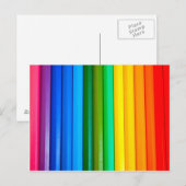Carte postale crayons colorés (Devant / Derrière)