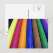 Carte Postale Crayons colorés (Devant / Derrière)