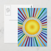 Carte Postale Crayons de couleur (Devant / Derrière)