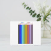 Carte Postale Crayons de couleur (Debout devant)