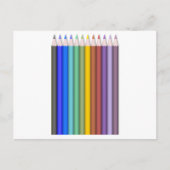 Carte Postale Crayons de couleur (Devant)