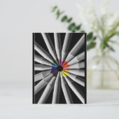 Carte Postale Crayons de spectre de couleurs (Debout devant)