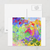 Carte Postale Crayons Melted (Devant / Derrière)