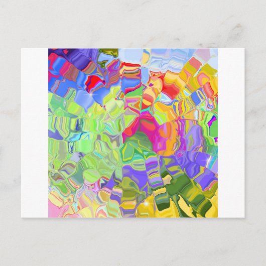 Carte Postale Crayons Melted (Devant)