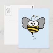Carte Postale Crazy Bee (Devant / Derrière)