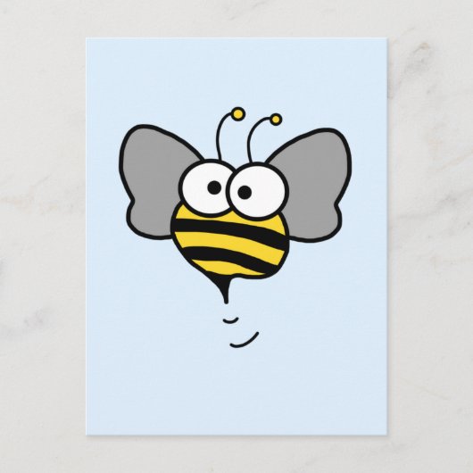 Carte Postale Crazy Bee (Devant)