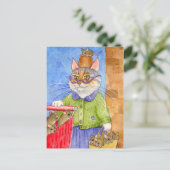 Carte postale Crazy Cat Lady (Debout devant)