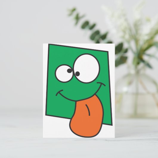 Carte Postale Crazy Face (Debout devant)