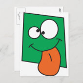 Carte Postale Crazy Face (Devant / Derrière)