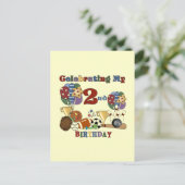 Carte Postale Crazy For Sports 2e Anniversaire T-shirts et cadea (Debout devant)
