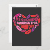 Carte Postale Crazy Girlfriend Territoire Boyfriend Relation (Devant / Derrière)