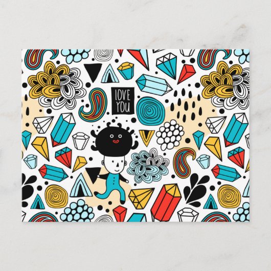 Carte Postale Crazy head (Devant)