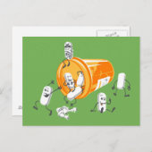 Carte Postale Crazy pilules (Devant / Derrière)