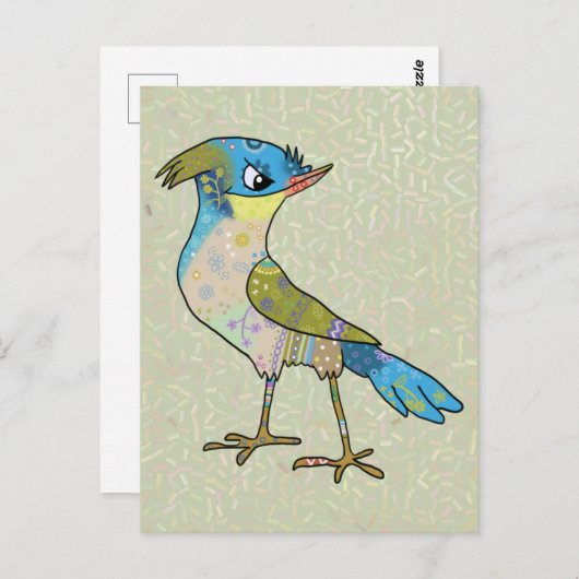 Carte Postale Crazy Vogel (Devant / Derrière)