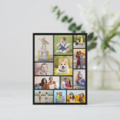 Carte Postale Create Your Own 12 Photo Collage (Debout devant)
