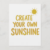 Carte Postale Create your own sunshine quote on (Devant)