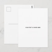 Carte Postale Create Your Own wedding custom Flat Note Card (Devant / Derrière)