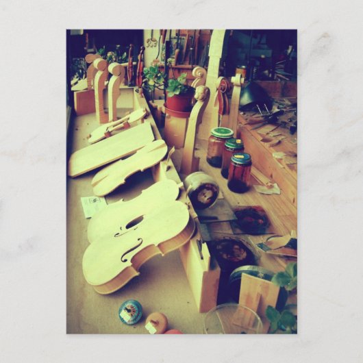 Carte Postale Créateurs de violon Mittenwald (Devant)