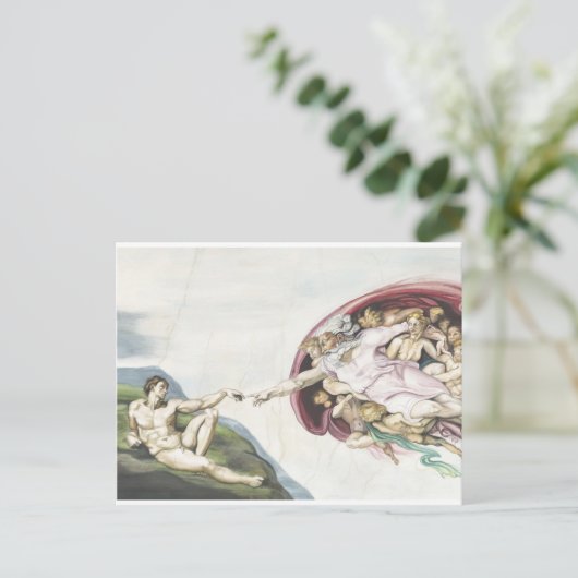 Carte Postale Création d'Adam (Debout devant)