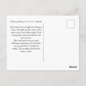 Carte Postale Création d'animaux (Dos)