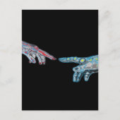 Carte Postale Création de Cyber-Adam (Devant)