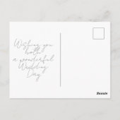 Carte Postale Création de gâteau de mariage M. et Mme (Dos)