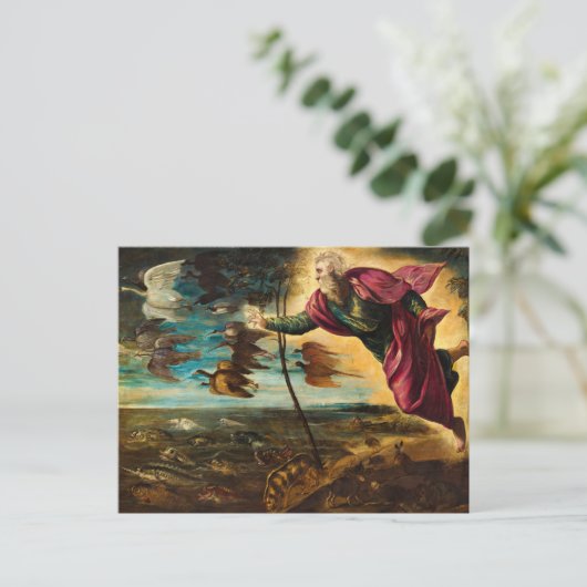 Carte Postale Création des Animaux, 1553 par Jacopo Tintoretto (Debout devant)