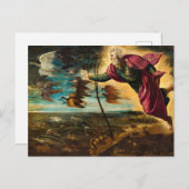 Carte Postale Création des Animaux, 1553 par Jacopo Tintoretto (Devant / Derrière)