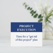 Carte Postale Création d'un plan d'exécution de projet (2) (Debout devant)