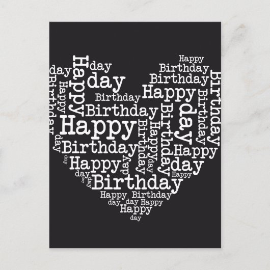 Carte Postale Création joyeux anniversaire (Devant)